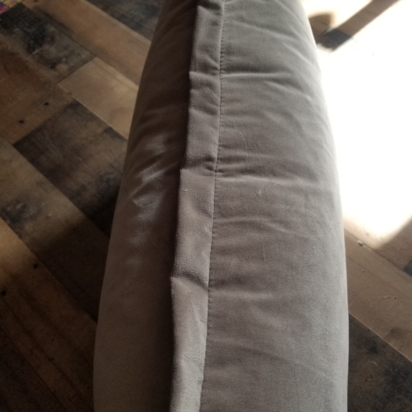 EASTERN ACCENTS velvet lumbar pillow cover heather gray 1 - Picture 6 of 11